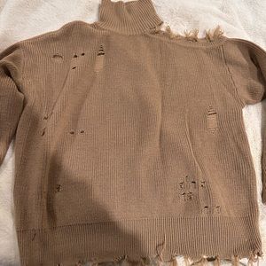 Lovers and Friends one shoulder turtleneck sweater